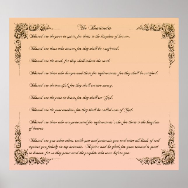 Affiche Les Béatitudes (Devant)