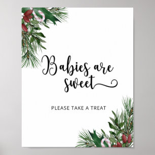 Affiche Les bébés à feuillage persistant sont doux