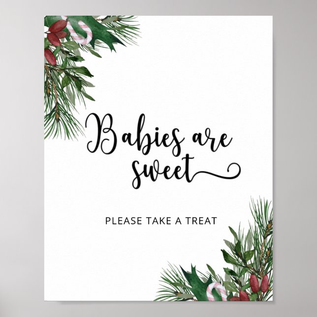 Affiche Les bébés à feuillage persistant sont doux (Devant)