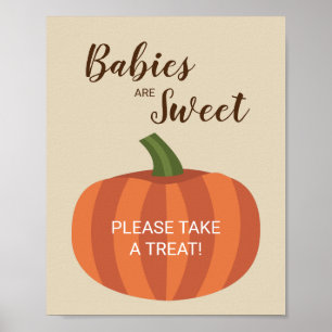 Affiche Les Bébés Citrouilles mignons Sont Baby shower Cha