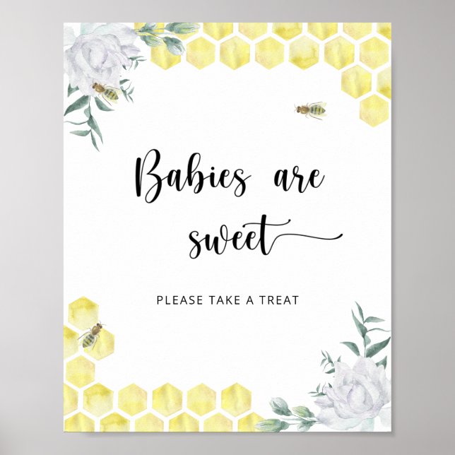 Affiche Les bébés d'abeilles douces sont doux (Devant)