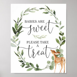 Affiche Les bébés de cerfs de bois sont doux s'il vous pla