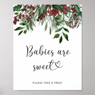 Affiche Les bébés Evergreen sont mignons