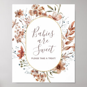 Affiche Les bébés Fleur sauvage d'automne sont doux