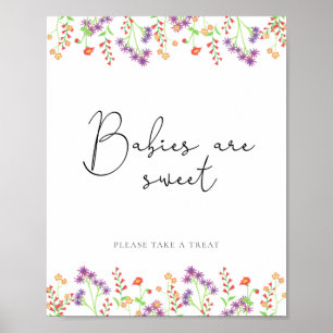 Affiche Les bébés fleurs sauvages sont doux 