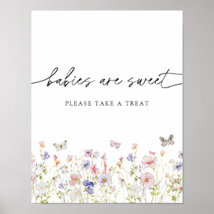 Affiche Les bébés fleurs sauvages sont sucrés S'il vous pl