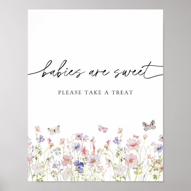 Affiche Les bébés fleurs sauvages sont sucrés S'il vous pl (Devant)