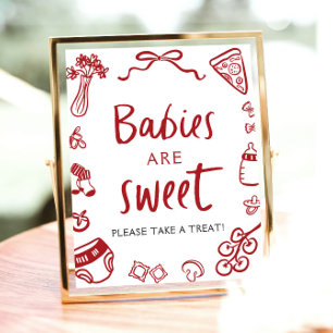 Affiche Les bébés italiens traînés à la main sont doux Pre
