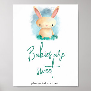 Affiche Les bébés lapins mignons sont doux