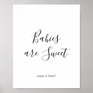 Affiche Les bébés minimalistes sont doux Profitez d'un sig