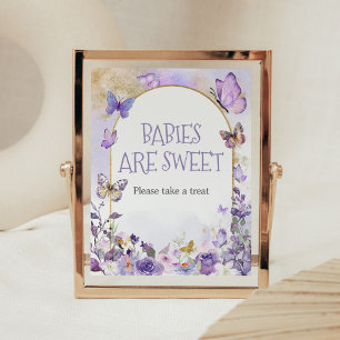 Affiche Les bébés papillons floraux enchantés sont doux