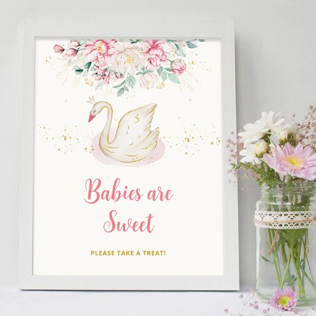 Affiche Les bébés princesse cygne sont doux (Créateur téléchargé)