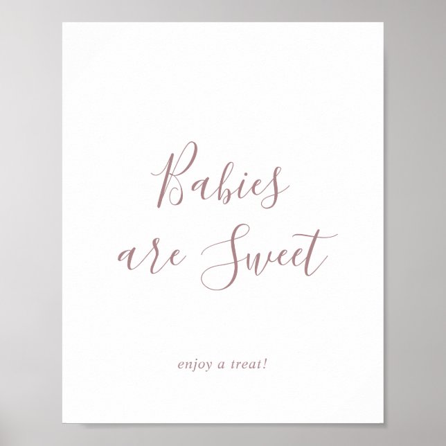 Affiche Les bébés Roses en or minimaux sont doux Profitez  (Devant)