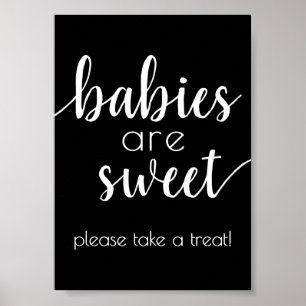 Affiche Les bébés simples sont doux Panneau de douche à
