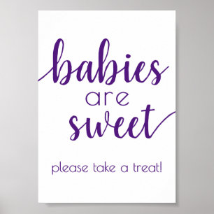 Affiche Les bébés simples sont doux Symbole royal de dou
