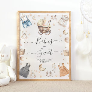 Affiche Les bébés sont des vêtements doux Boho Genre Révél