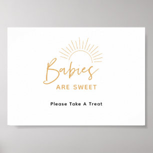 Affiche Les Bébés Sont Doux Boho Sunshine Favoriser