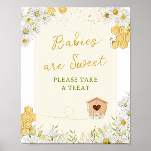 Affiche Les bébés sont doux prendre traiter Baby shower Bu