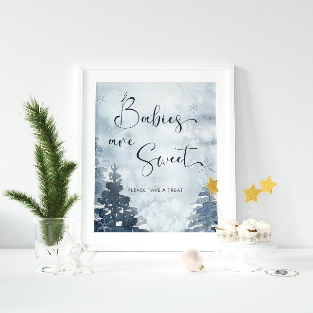 Affiche Les bébés sont doux Prenez un Baby shower arbre de (Créateur téléchargé)