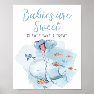 Affiche Les bébés sont doux Prenez un traitement Baby show