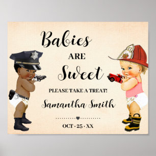 Affiche Les bébés sont doux Prenez une friandise Petit rec