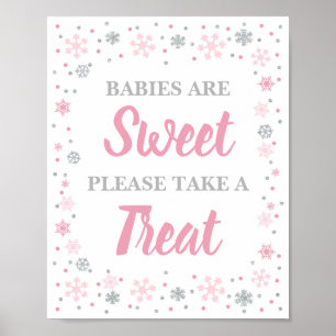 Affiche Les bébés sont doux S'il vous plaît prendre un sig
