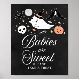 Affiche Les bébés sont mignons panneau de fête prénatale d
