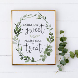 Affiche Les bébés sont sucrés s'il vous plaît prenez un si