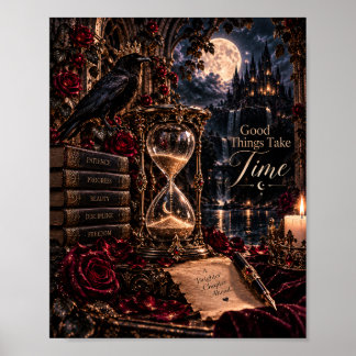 Affiche Les Belles Choses Prennent Leur Temps | Corbeau Go