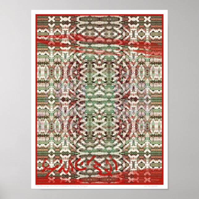 Affiche Les bénédictions d'une langue à cordes de diamant (Devant)