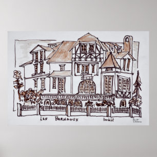 Affiche Les Bernaoux   Neufchatel Hardelot, France