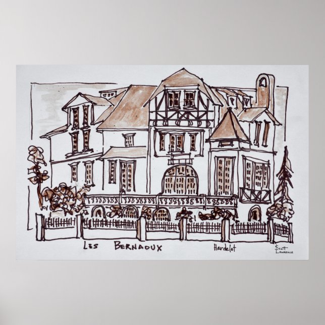 Affiche Les Bernaoux | Neufchatel Hardelot, France (Devant)