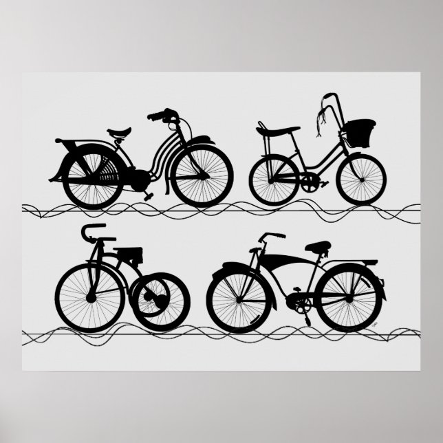 Affiche Les Bicyclettes (Devant)