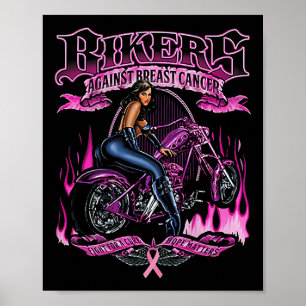 Affiche Les Bikers Contre Le Cancer Du Sein Luttent Pour U