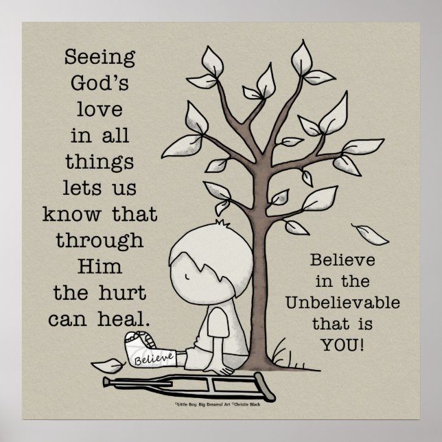 Affiche Les blessures peuvent guérir (Devant)