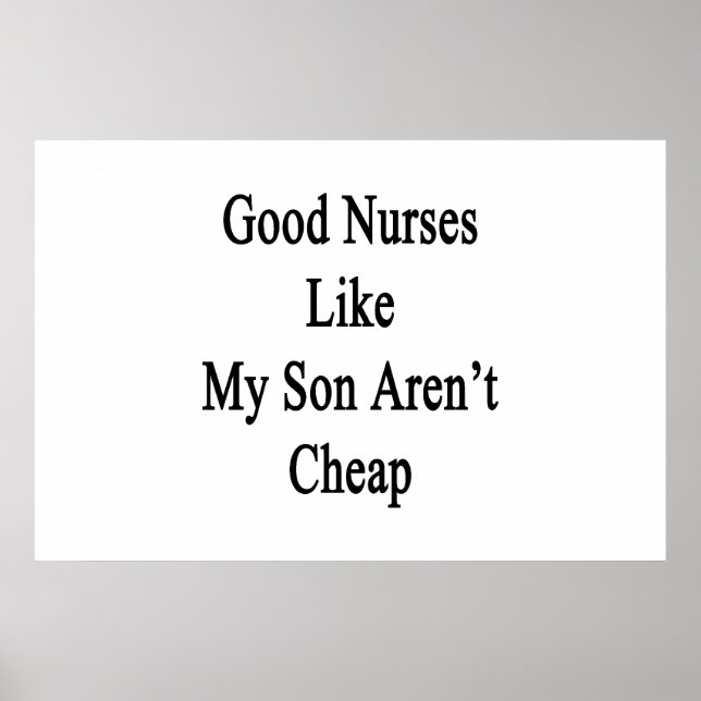 Affiche Les bonnes infirmières comme mon fils ne sont pas  (Devant)