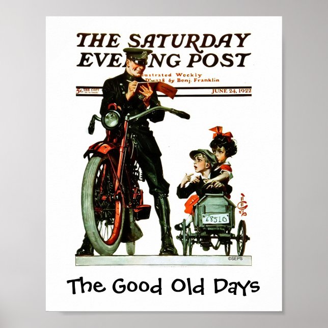 Affiche Les bons vieux jours - Saturday Evening Post (Devant)