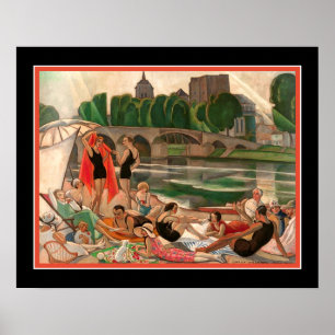 Affiche Les bords de la Loire Gerda Wegener 1920