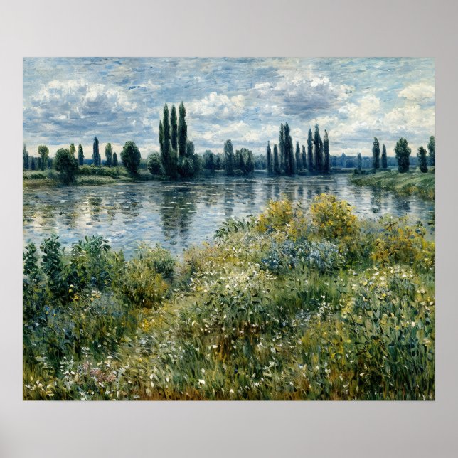 Affiche Les bords de Seine à Vétheuil (Devant)