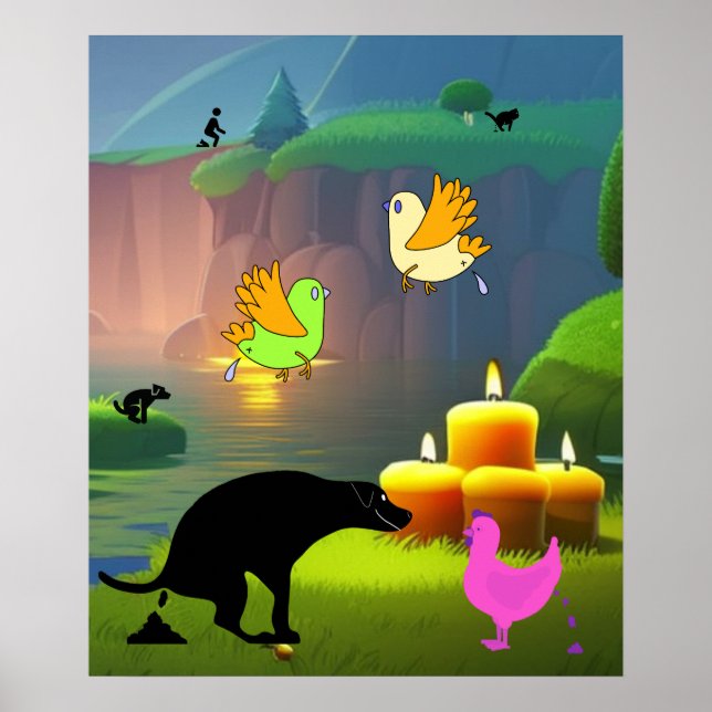 Affiche Les bougies n'aideront pas à balancer (Devant)