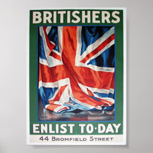 Affiche les Britanniques enrôlent