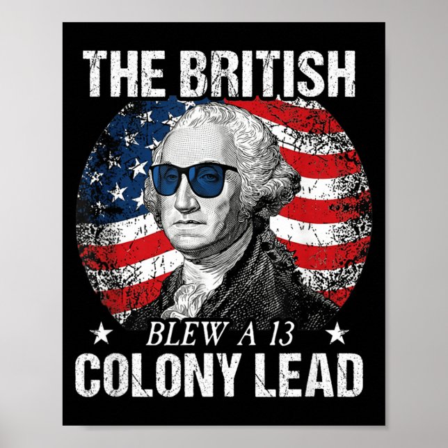 Affiche Les Britanniques Ont Perdu Une Avance De 13 Coloni (Devant)