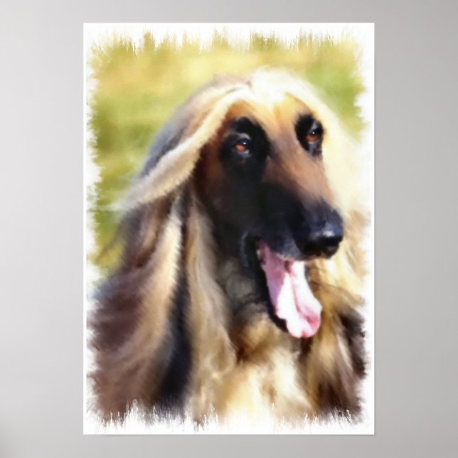 Affiche Les cadeaux d'art de Hound Afghanistan (Devant)
