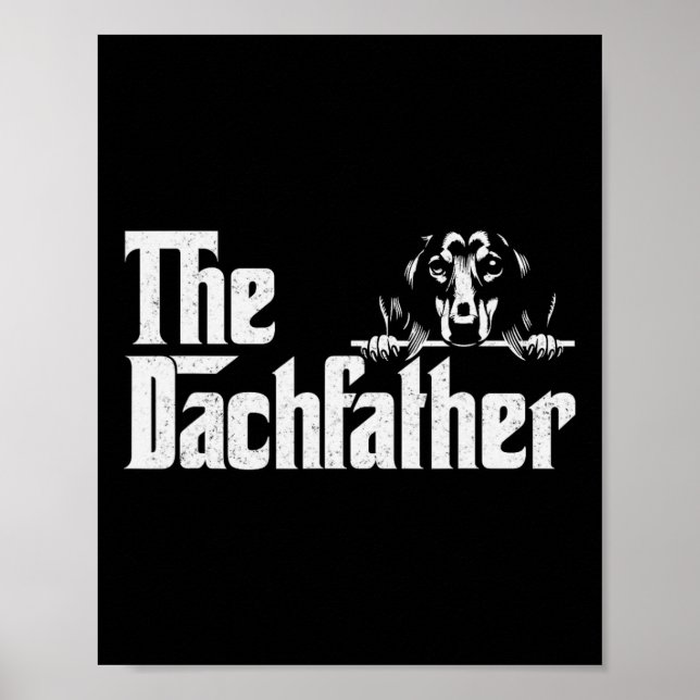 Affiche Les cadeaux de Fête des Pères pour Dackel Dogfathe (Devant)