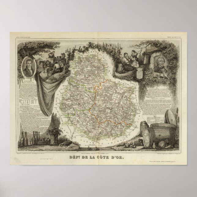 Affiche Les canaux et les routes (Devant)