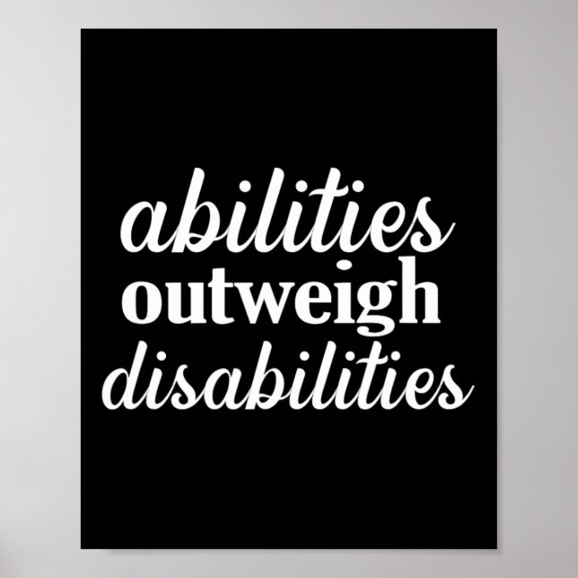 Affiche les capacités l'emportent sur les handicaps L'éduc (Devant)