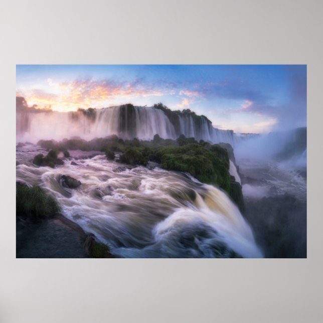Affiche Les cascades | Cascade d'Iguazu, Brésil (Devant)