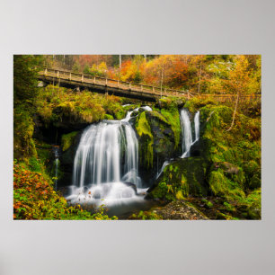 Affiche Les cascades   Cascades de Triberg, Allemagne
