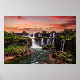 Affiche Les cascades   Parc national d'Iguacu