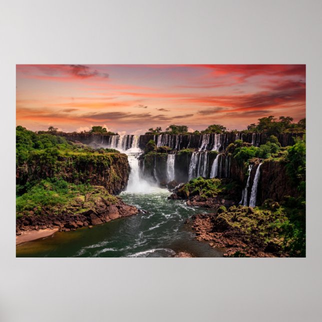 Affiche Les cascades | Parc national d'Iguacu (Devant)